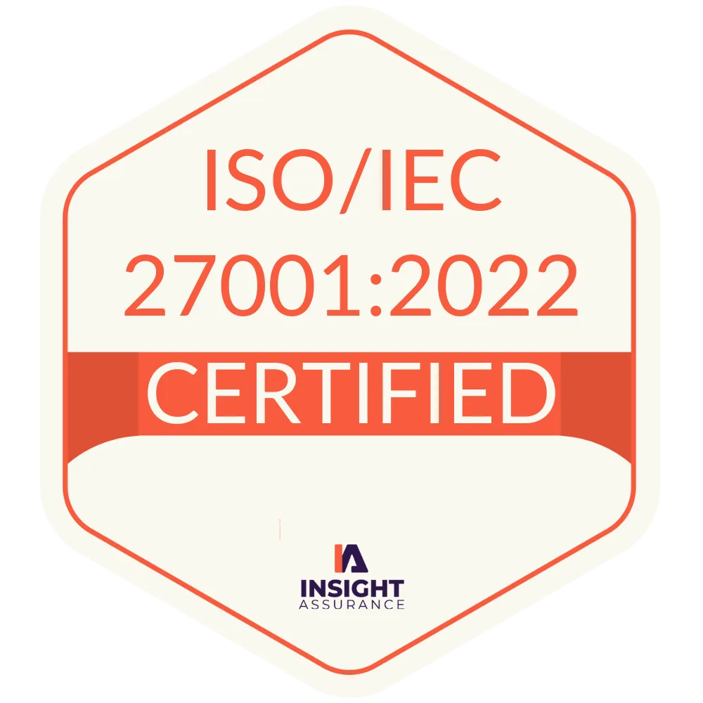 ISO IEC 27001:2022 Certified (Badge)